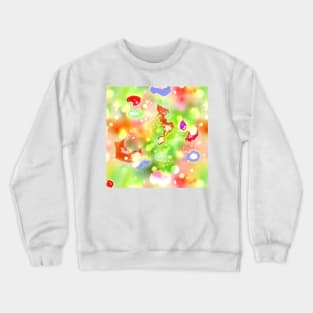 colorful abstract shapes pattern Crewneck Sweatshirt